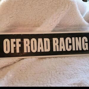 Metal Sign Off Road Racing